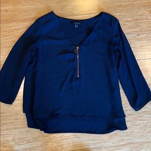 Navy blouse